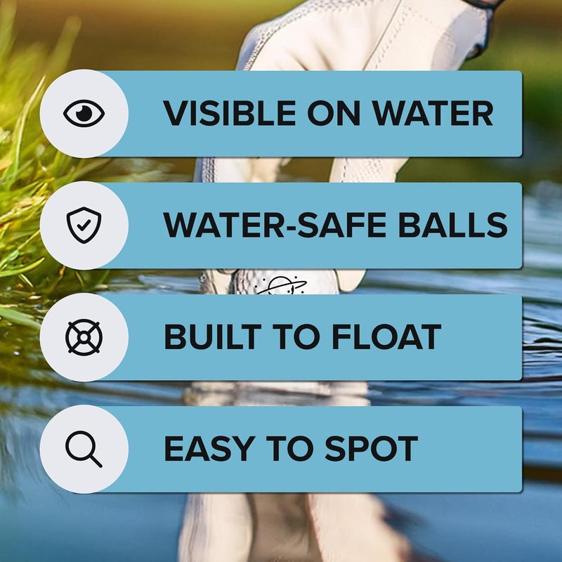 EVERYSWING GOLF HydroStar Floating Golf Balls – Lightweight Golf Balls for Water Hazards & Pool Practice - Golf Balls That Float in Water - Image 5